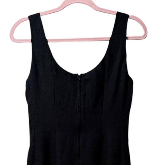 Vintage 70's ABS Evening Collection Midi Dress Womens 6 Split Hem Romantic Goth - Picture 5 of 8